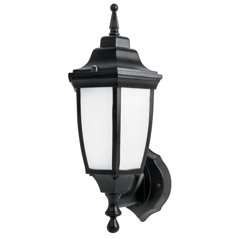 Arbotante de LED 8 W tipo farol soportado negro  Volteck