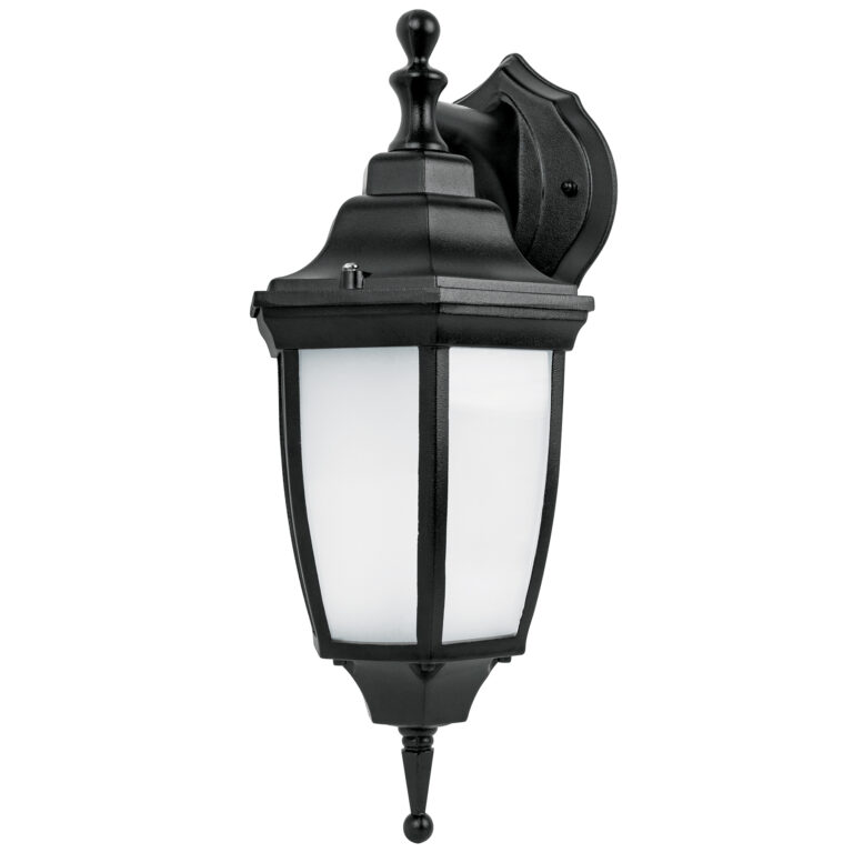 Arbotante de LED 8 W tipo farol suspendido negro  Volteck