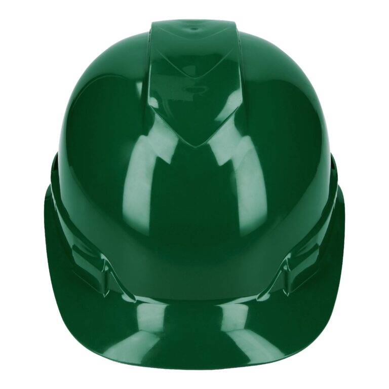 Casco de seguridad ventilado  ajuste de matraca  verde