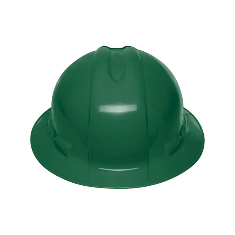 Casco de seguridad ala ancha  verde  Truper