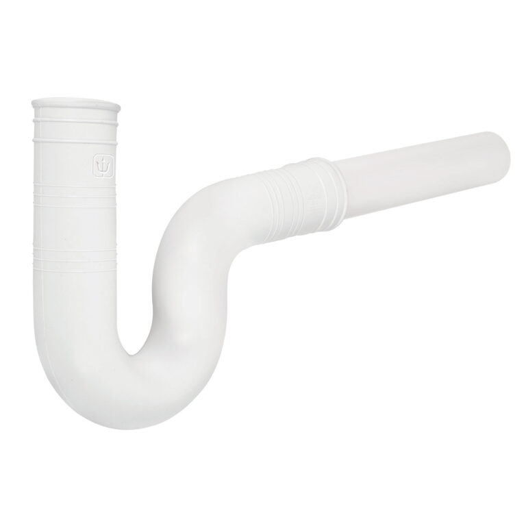 Cespol flexible para fregadero  PVC c/ext 20 cm 1-1/2'