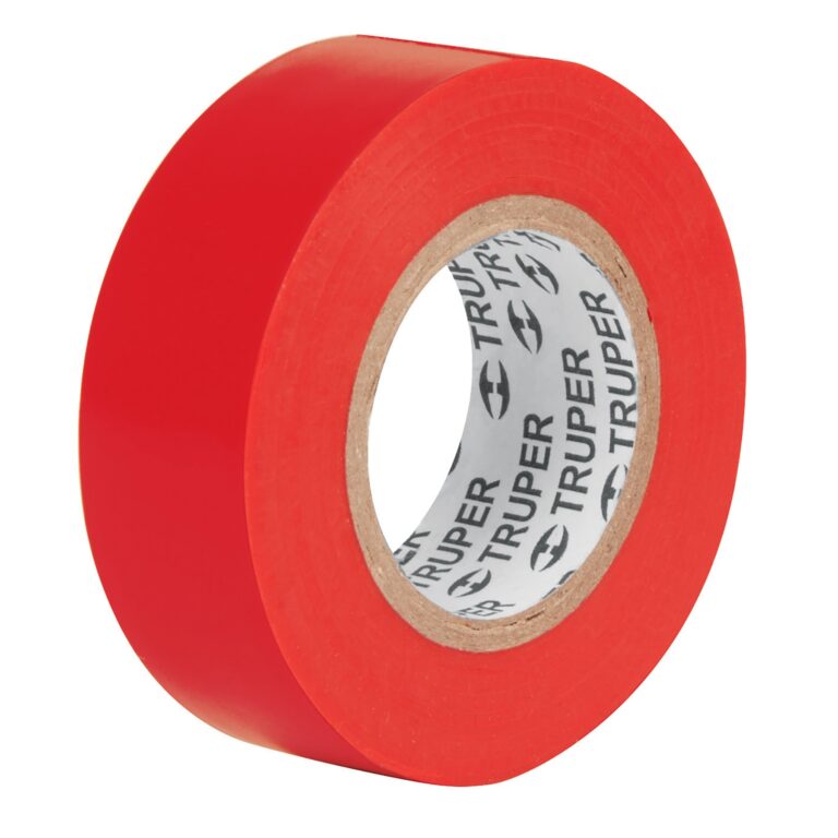 Cinta de aislar de 9 m x 19 mm  roja  Truper