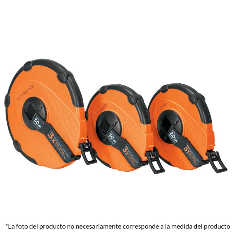 Cinta larga 30 m de fibra de vidrio  carcasa plastica